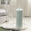 Molde geométrico para velas de aromaterapia cilíndricas pontiagudas, molde para velas cilíndricas conjugadas, molde de plástico para pc