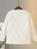 Chaqueta Interior de Algodón Cálida con Forro Polar para Mujer, Nuevo Estilo Otoño e Invierno, Abrigo de Algodón Ligero Ajustado para Mujer con Forro Interior Engrosado
