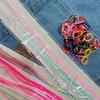 Explosiones de TikTok Headdress de Cuerda de Colores para el Cabello Infantil Trenza Sucia de Niña Cinturón de Colores para el Cabello Adornos para el Cabello de Bolas Lindas Cuerda para el Cabello