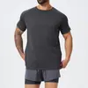 Camiseta Esportiva de Lazer Fitness Masculina de Manga Curta para Caminhada e Exercícios, Secagem Rápida, Respirável, Estilo Europeu e Americano, Primavera e Verão Personalizada 1063