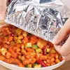 Capa de isolamento térmico para alimentos em papel alumínio, capa de isolamento para mesa de jantar, filme de isolamento e conservação para cozinha