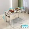 Mesa plegable de acero inoxidable engrosada para uso doméstico, mesa de comedor para exteriores, mesa comercial de acero inoxidable, mesa de acero inoxidable para puestos de mercado nocturno y barbacoas