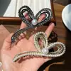 Pinza Sencilla de Amor Estilo Coreano para Mujer, Pinza de Tiburón para el Cabello en la Parte Posterior de la Cabeza, Pinza Elegante para el Cabello, Pinza para el Cabello Estilo Lujo Ligero