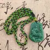 Corrente de Suéter do Zodíaco Corrente de Contas Colar dos 12 Signos Pingente de Jade Esmeralda Aventurina Transmissão ao Vivo Transfronteiriça