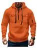 Moletom masculino transfronteiriço novo outono e inverno estação independente Amazon casual moderno com zíper capuz pulôver