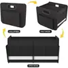 Caja de almacenamiento para maletero de coche hecha de tela Oxford, de diseño sencillo, para organizar artículos diversos en el coche, plegable y decorativa para el maletero trasero