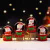 Bestseller transfronterizo: Base de gorro de Navidad con regalo luminoso, adorno de escritorio, bola de agua pequeña linda, regalo de Navidad para niños