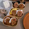 Venda Direta da Fábrica Fofo Desenho Animado Capivara Capivara Headgear Chaveiro Personalizado Divertido Pingente de Bolsa Pingente Grátis