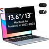 Película de Privacidad para Computadora Succión Magnética Película para Computadora Apple Macbookair13.6 Película de Privacidad Desmontable Anti-Luz Azul Adecuada para