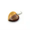 Pingente de amor em pedra natural transfronteiriço 20mm pingente de coração cor de cristal pingente de coração de pêssego acessórios de joias para colar