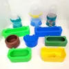 Suministros para Palomas/Bebedero de Plástico para Palomas Caja de Comida/Caja Colgante para Jaula/Bebedero de Agua para Palomas Comedero/Caja de Comida para Pájaros Caja de Agua Mitad