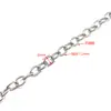 Corrente O-chain de aço inoxidável corrente cruzada estilo punk simples corrente de pulseira e colar masculina e feminina não desbota corrente DIY atacado