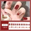 Uñas Postizas para Venta al por Mayor Estilo Impreso Juegos de Uñas Postizas Estilo Coreano Suave Dulce Fresco Múltiples Estilos Arte de Uñas Puntas de Uñas Postizas