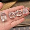 Pulsera de Cristal Blanco Purificante Corporal Piezoeléctrico al por Mayor con Talla de Gato Kt Accesorios de Joyería DIY Xiaohongshu Douyin