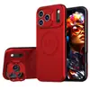 Capa de Celular Apple 17Promax Aplicável Transfronteiriça Suporte para Lente Carregamento Magnético Capa Protetora Anti-Queda para iPhone 16