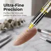 Bolígrafo de graffiti para decoración de uñas de color líquido directo transfronterizo, punta de aguja de 0.5 mm para decoración de uñas, rotulador de pintura para uñas de Instagram