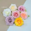 Flores de Rosa Estilo Francés Personalizadas, Flores Artificiales de Alta Gama, Cabezas de Rosa de Seda, Arreglos Florales para Bodas, Flores Falsas para DIY