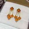 ¡Encanto y elegancia antiguos! Aretes cuadrados de flor color café con circonita cúbica y pedrería, aretes Maillard, lujo ligero, sensación de alta gama, aretes para mujer