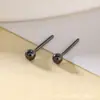 Brincos de Cerâmica de Zircônia 3mm para Orelhas Furadas, Anti-Bloqueio, Livres de Metais Pesados, Versáteis, Mini, Não é Necessário Remover ao Tomar Banho e Dormir