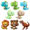 Globos de Cumpleaños Globos de Animales Globos de Papel de Aluminio de Dinosaurio Decoraciones para Fiestas Temáticas Montaje de Decoración de Cumpleaños Infantil