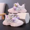 Tenis para Niñas 2025 Otoño Nuevos Zapatos Transpirables Moda Versátil para Niños Grandes Zapatos de Papá de Estudiante Zapatos para Niños
