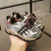 Tênis Casuais de Treinamento Alemães Infantis para Primavera e Outono, Tênis Listrados para Meninos e Meninas, Sapatos Escolares para Crianças Pequenas
