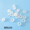 Contas Acrílicas de Roda, Contas com Furo Grande, Contas Planas tipo Rosca (Donut), Contas de Ábaco, Contas Soltas para DIY, Acessórios para Joias, Ovelhinha para DIY