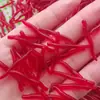 Venta directa de fábrica lote 4cm gusano rojo biónico grado alimenticio odorante alta simulación gusano rojo lombriz de tierra pequeña cebo