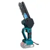 Motosierra de Cadena de Litio Inalámbrica de 6 pulgadas 8 pulgadas Sierra de Cadena Manual para Exteriores Eléctrica Pequeña para el Hogar Sin Escobillas de Una Mano