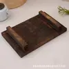 Bandeja para Tazas de Cerveza de Madera Maciza, Soporte de Madera para Tazas de Degustación de Cerveza de Barril de Pub, Bandeja de Mezcla de Madera para Cócteles de Vino Tinto