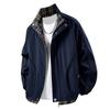 Nova Jaqueta Masculina de Outono 2025 Retrô Solta Gola Alta Patchwork Tamanho Grande Moda Casual Esportiva Casaco Cardigan
