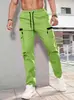 Pantalones Largos Casuales de Color Sólido Nuevos de Verano para Hombre Transfronterizos 2026, Cómodos, de Pierna Recta, Versátiles, con Múltiples Bolsillos, En Stock