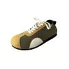 Novos Tênis Casuais da Moda de Cano Baixo Bloqueio de Cores Cadarço 2026 Sapatos que Aumentam a Altura Tênis de Treino Feminino Forrest Gump Outono Retro Board