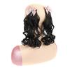 Acessórios para cabelo infantil rabo de cavalo cacheado laço meninas cabelo curto cacheado rabo de cavalo peruca laço infantil rabo de cavalo