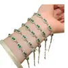 Venta al por mayor del fabricante Xiaohongshu Pulsera de Calabaza de Plata S925 Incrustada con Jade Verde Natural, Exquisita de Nuevo Estilo Chino
