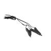Plug Anal Metálico Bipolar de Descarga Eléctrica con Línea Inserción Recta Plug Anal Vaginal Crisantemo Posterior Masturbación Herramienta Sexual Orgasmo Adulto