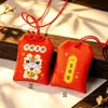 Estilo Nacional Desenho Animado Coelho Paz e Prosperidade Saco Auspicioso Vazio Fofo Ano do Coelho Omamori Festival do Meio Outono Pingente de Presente Portátil Atacado