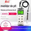 Taiwan Hengxin medidor de PH AZ8601 caneta de teste de PH de aquicultura de alta precisão medidor de PH 86P3 eletrodo