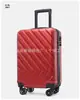 Maleta Nuevo Estilo Sarga Casual Viaje Caja con Contraseña Rueda Universal 20 pulgadas Logo Imprimible Estudiante Maleta de Viaje con Ruedas