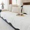 Cojín de Sofá de Forma Especial Color Liso Cómodo Terciopelo de Algodón Funda de Sofá Sensación Moderna de Alta Gama Cojín de Asiento para Sofá de Tres Plazas Antideslizante Lavable a Máquina
