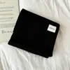 Bufanda de Punto Roja para Mujer en Invierno Estilo Coreano Versátil Color Sólido a Prueba de Frío y Cálida Bufanda de Lana Estilo Pareja Protector de Cuello Bufanda