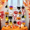 Tapa de Bolígrafo Estéreo Creativa de Navidad Linda Caricatura Silicona Suave Cubierta Decorativa para Bolígrafo de Gel Juguete Gashapon