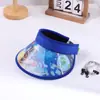 Nuevo sombrero de copa vacío 3D para niños con protección UV, ideal para viajes de verano, con grandes aleros, con diseño de astronauta y dibujos animados.