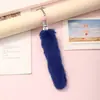 Llavero colgante de felpa creativa de fábrica adornos para bolso imitación animal cola larga llavero de coche Accesorios Venta al por mayor