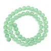 Venda quente transfronteiriça cor de gelatina imitação de jade vidro conta redonda pulseira de amigas colar tremolo joias ao vivo acessórios de contas soltas
