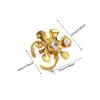 Estilo Europeo y Americano Moda Transfronteriza Exagerado Anillo de Flor Grande Corazón Personalizado Tendencia Estambre de Perla Anillo para Mujer