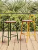 Banqueta Tendência Colorida Casa Banqueta Alta Cadeira de Bar Nórdico Leve Designer Exterior Moderno Simples Lazer