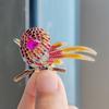 Broche animal de liga chinesa vintage pássaro vitrificado corpete de diamante acessórios de vestuário adulto broche atacado