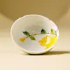 Taza Maestra Flor de Rosa de Cerámica Pintada a Mano para Uso Personal, Exquisita Taza de Té, Taza de Degustación para Juego de Té Kung Fu, Taza Individual