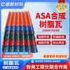 Teja de resina teja de plástico sintético ASA teja antigua de PVC para techo retardante de llama teja vidriada china para techo valla teja pequeña verde